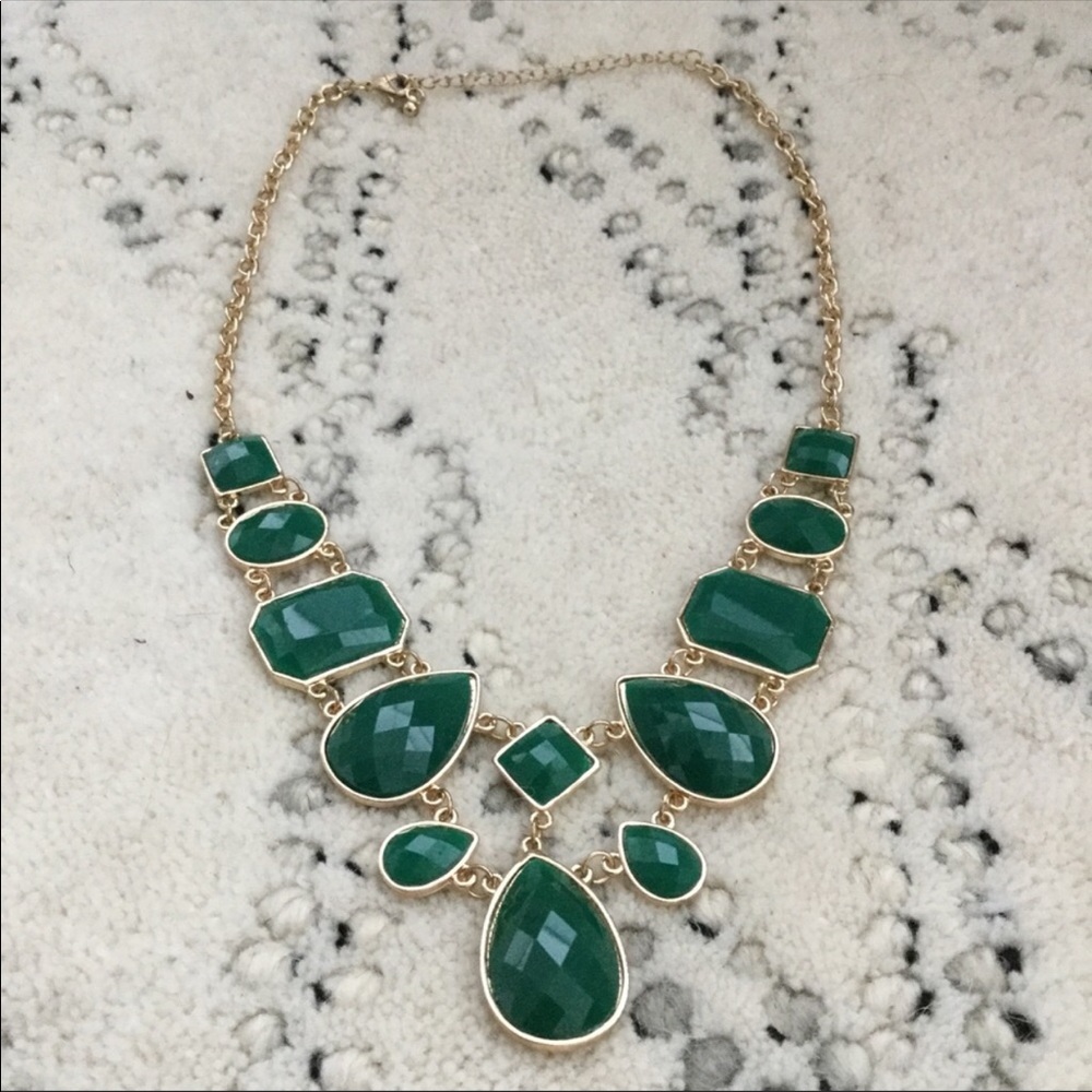 Emerald Green Statement Necklace